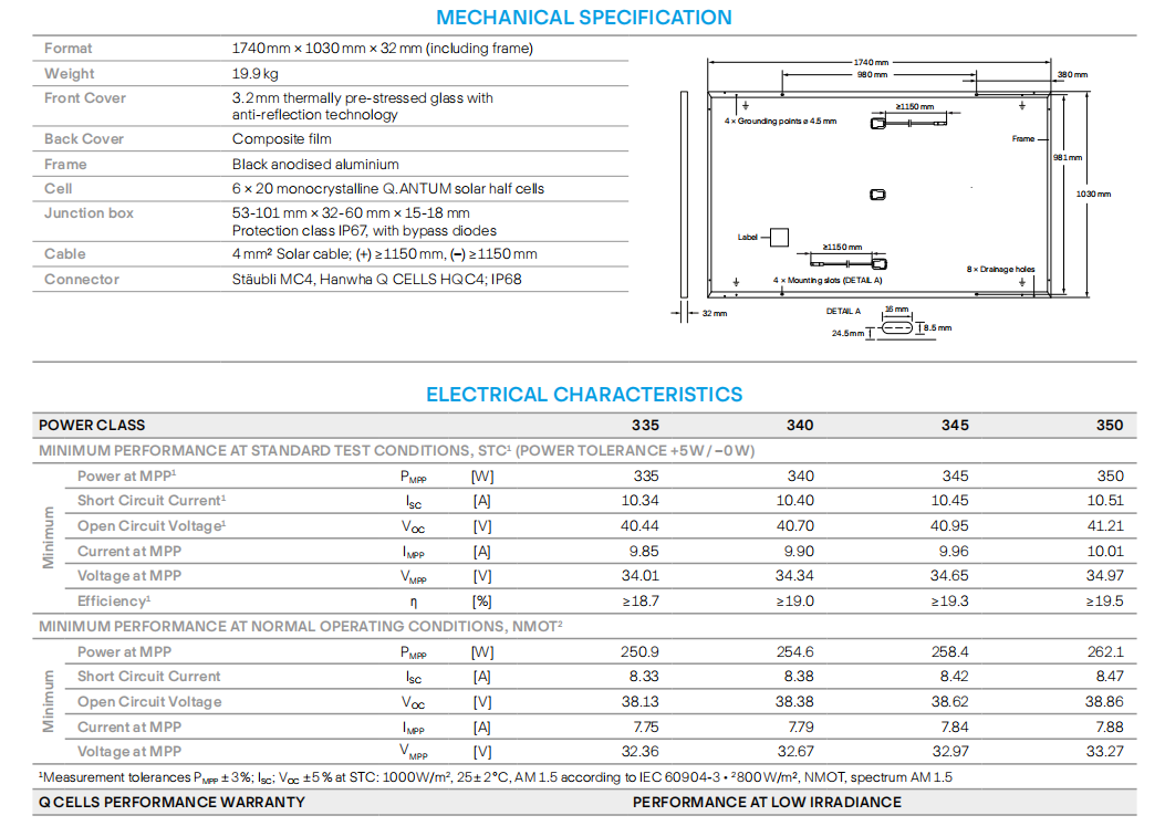 qcells 370w3 datasheet